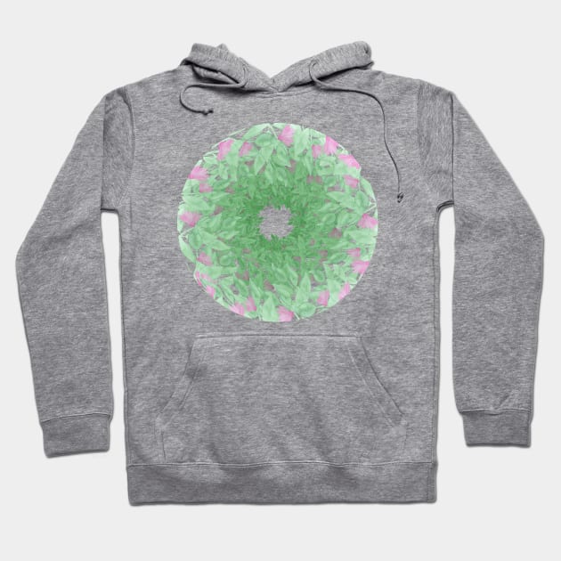 Watercolor floral design. Mandala Hoodie by KateQR